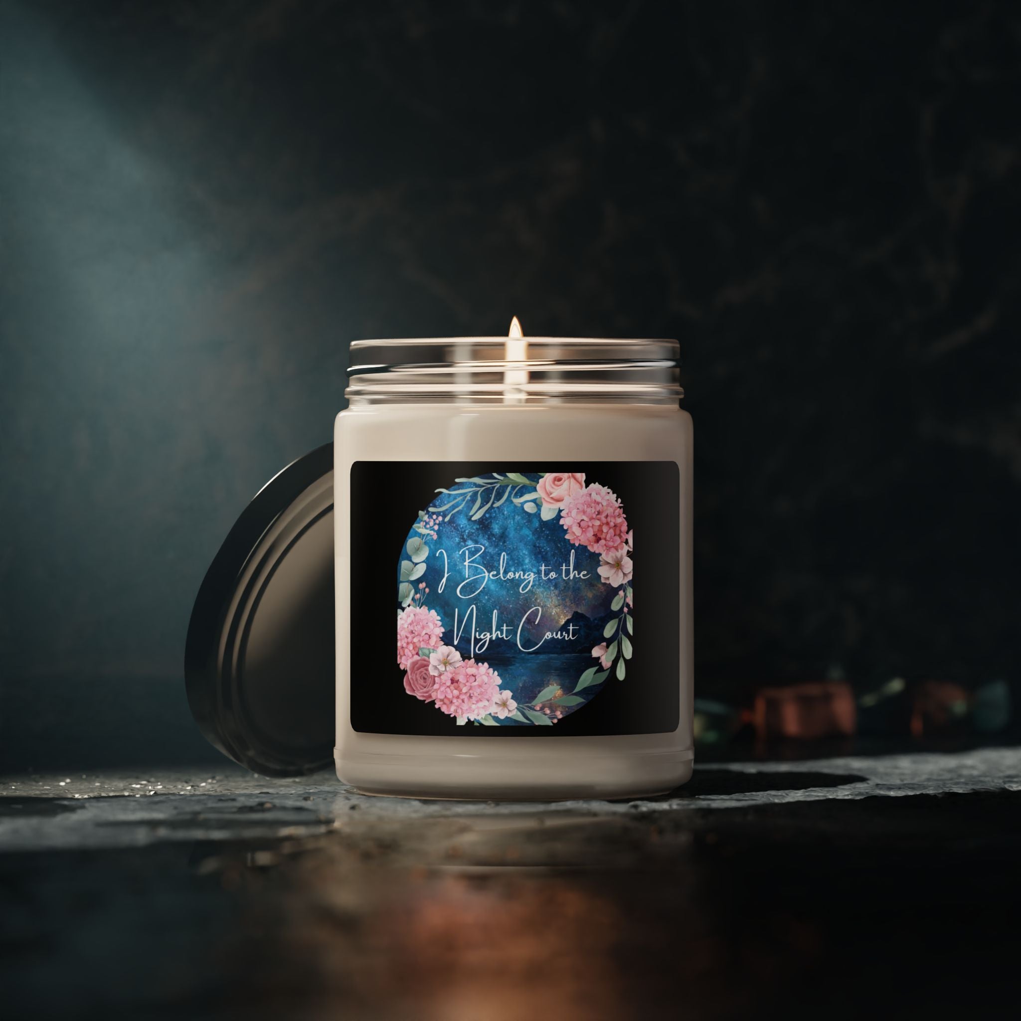 Soy Candle —  "I Belong to the Night Court” Candle – Sea Salt + Orchid