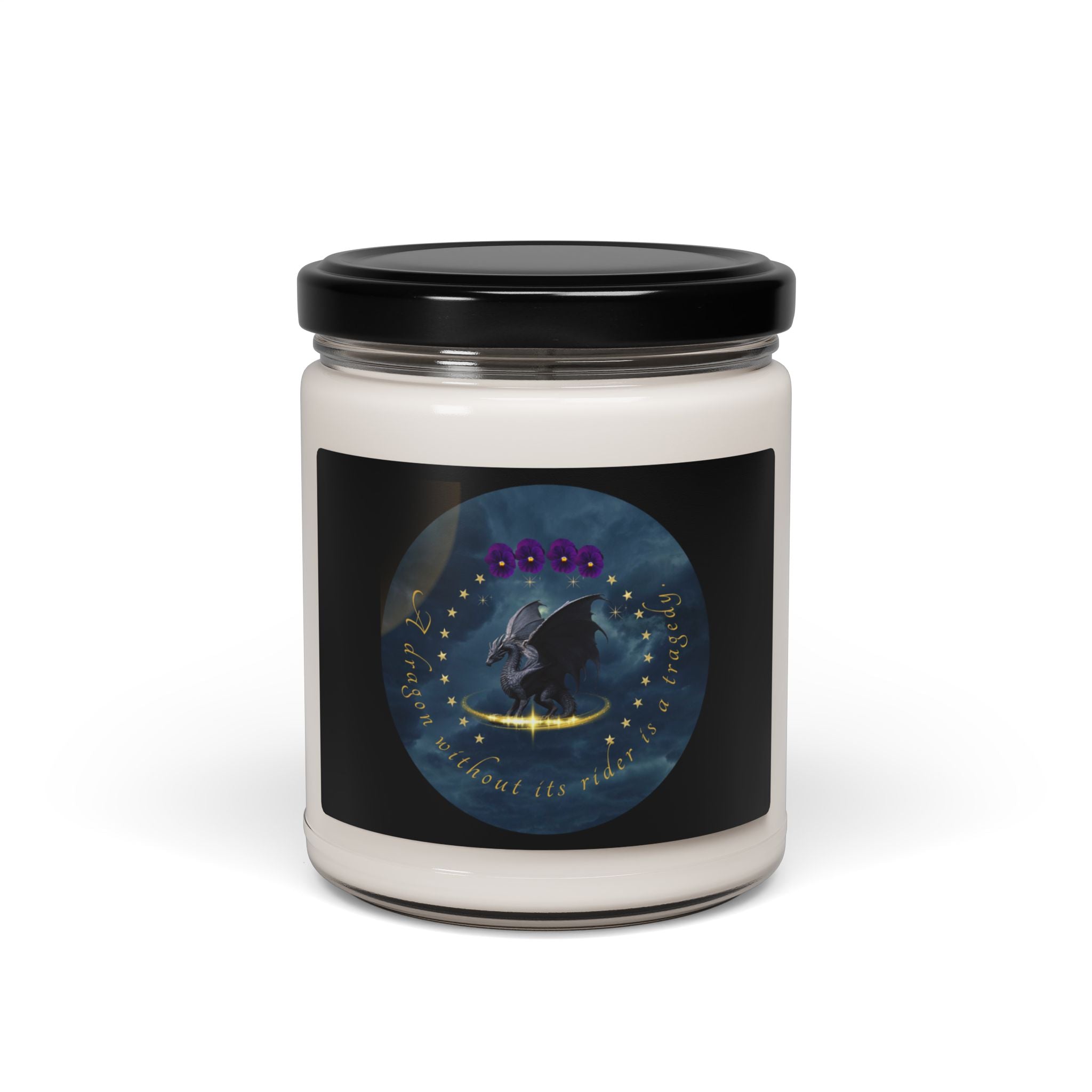 Soy Candle —  “A Dragon Without Its Rider” Candle – Coconut Cream + Cardamom 9oz