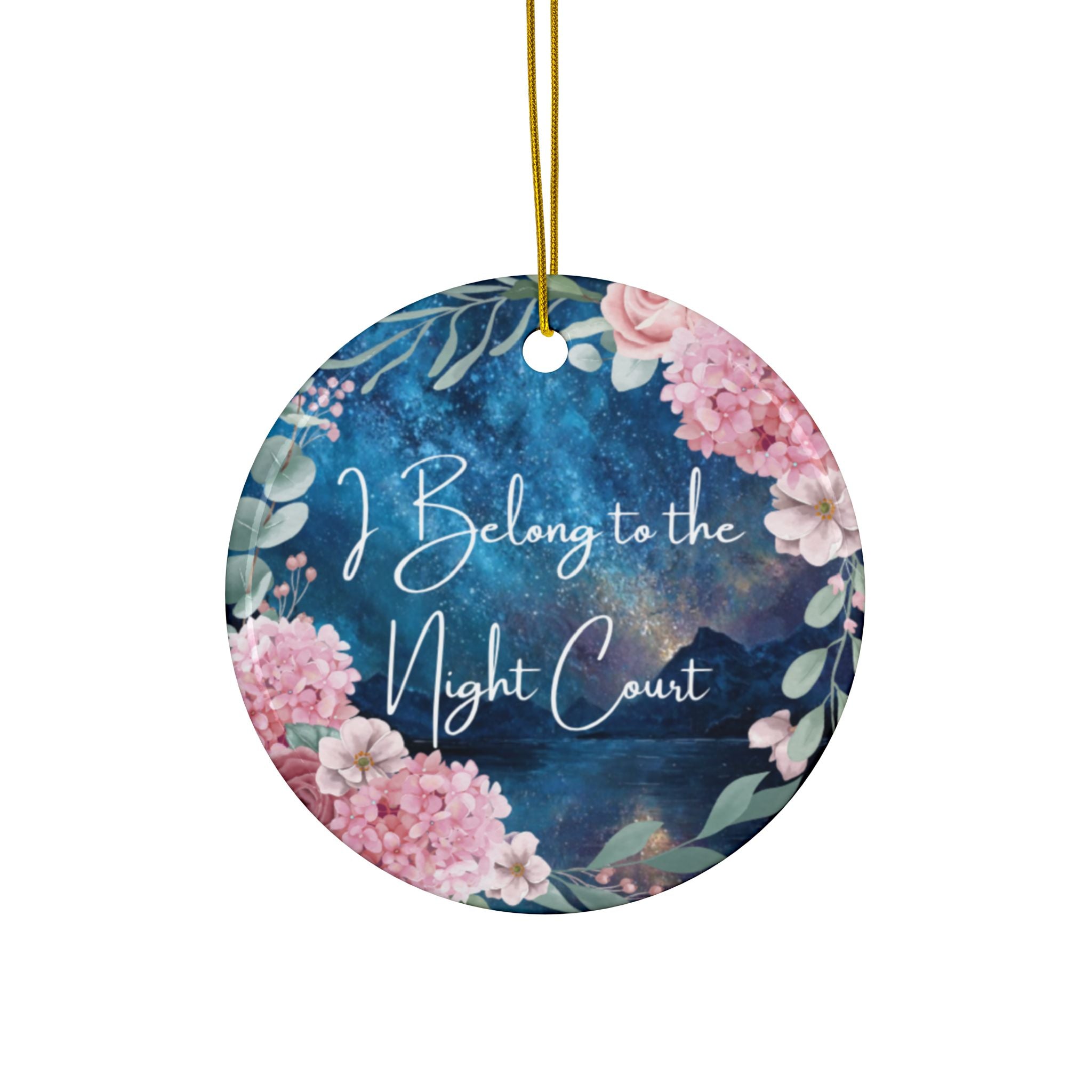 Ceramic Ornament — “I Belong to the Night Court” Holiday Keepsake