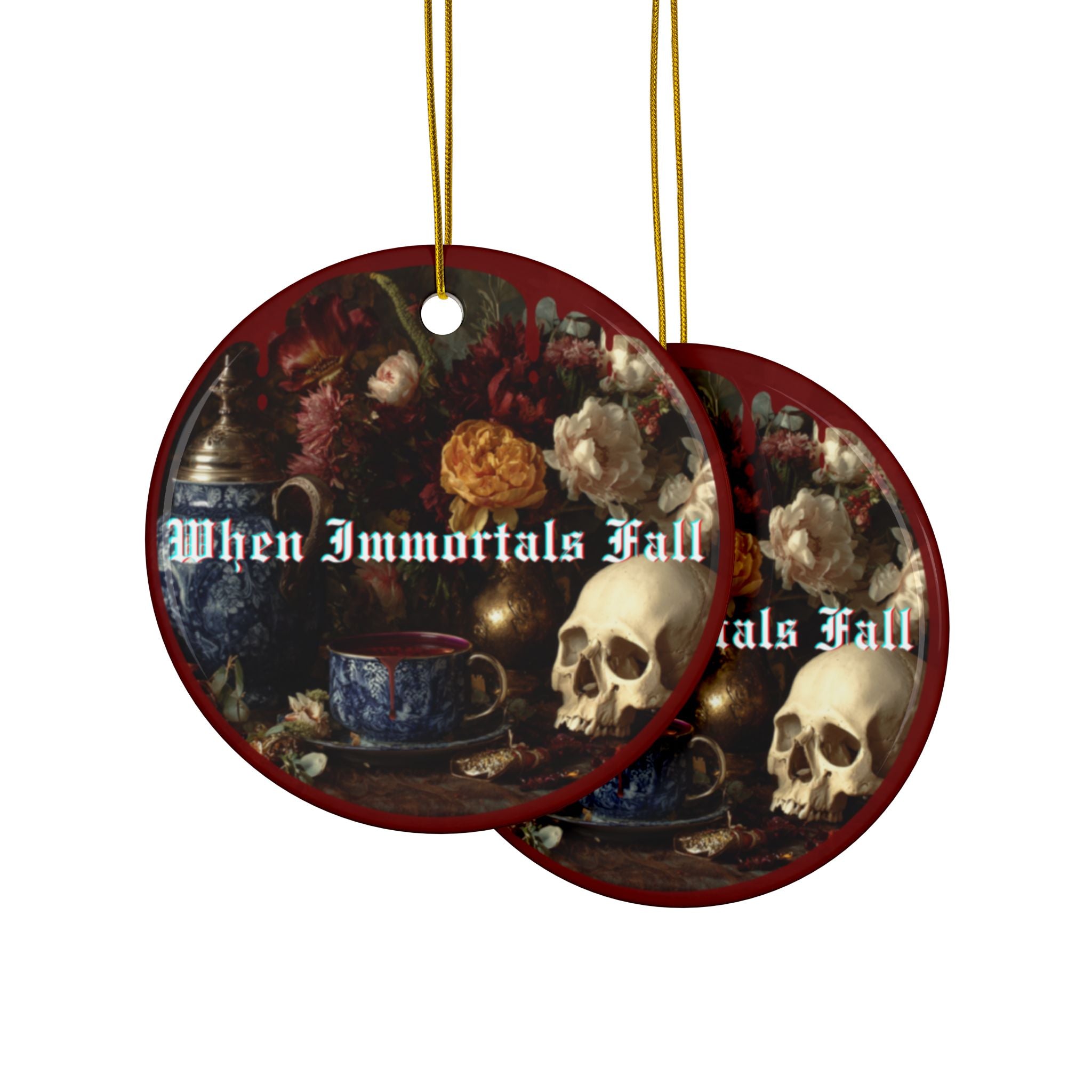 Ceramic Ornament —"When Immortals Fall" Holiday Keepsake
