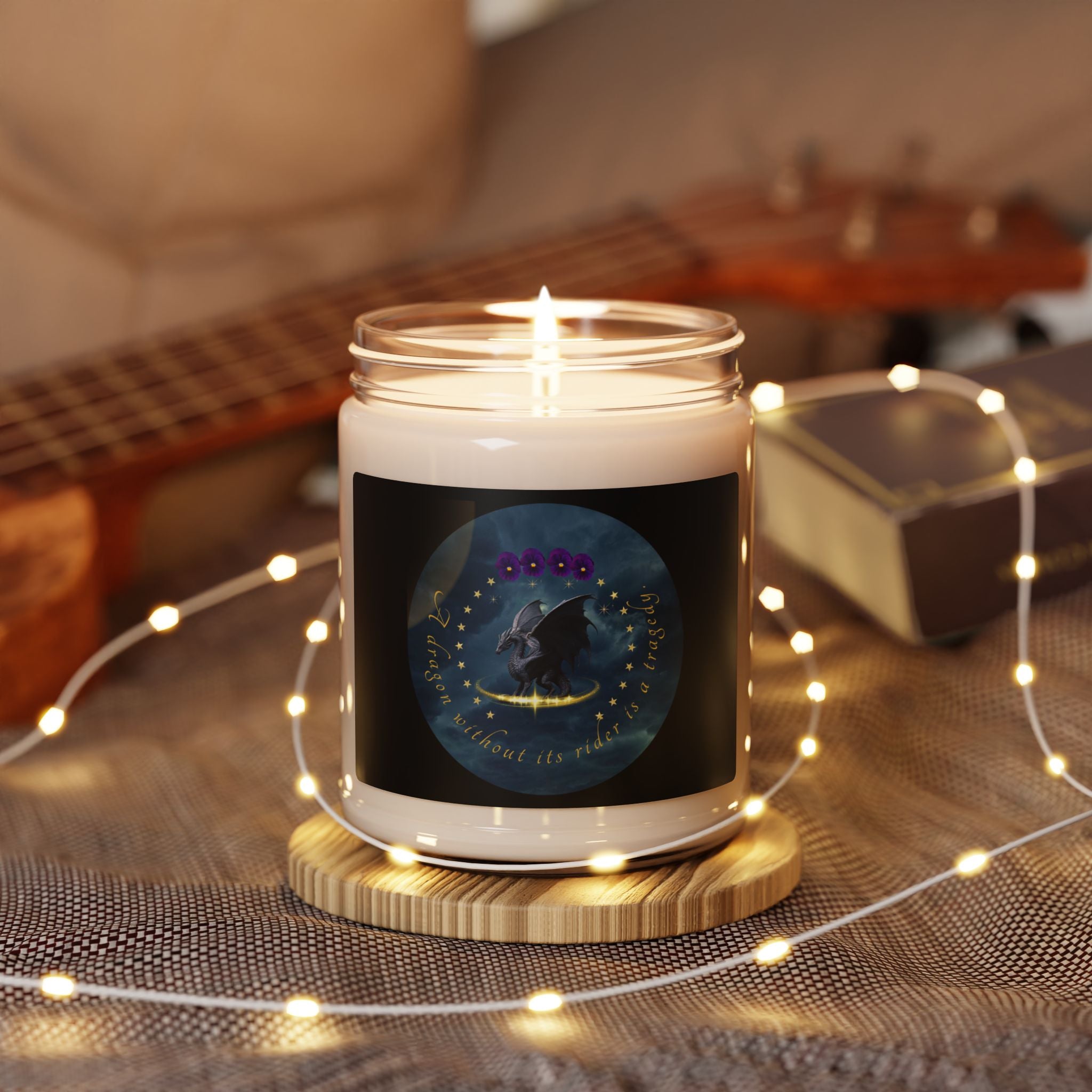 Soy Candle —  “A Dragon Without Its Rider” Candle – Coconut Cream + Cardamom 9oz
