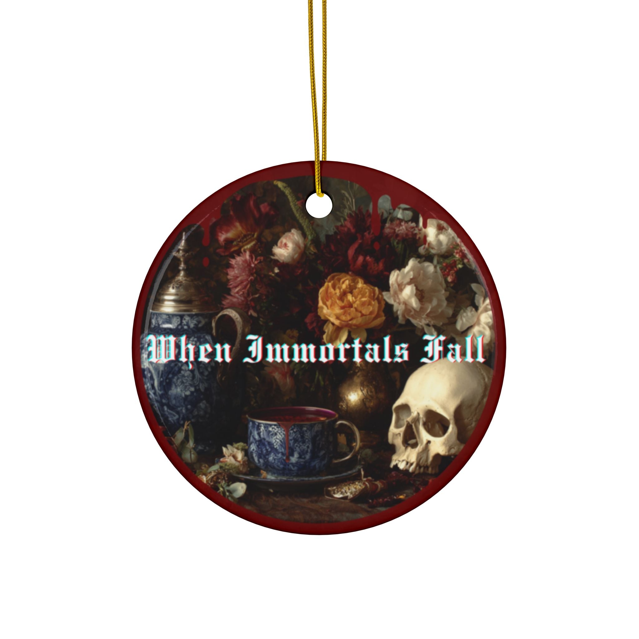 Ceramic Ornament —"When Immortals Fall" Holiday Keepsake
