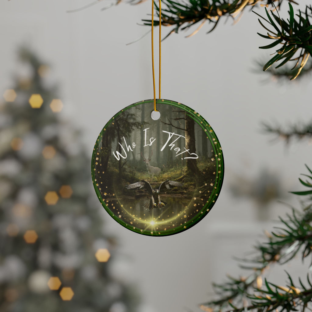 Ceramic Ornament — "Who Is That?" Holiday Keepsake